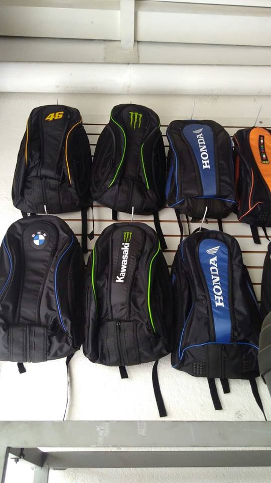 Mochilas para motociclistas na Street Motos Jacareí