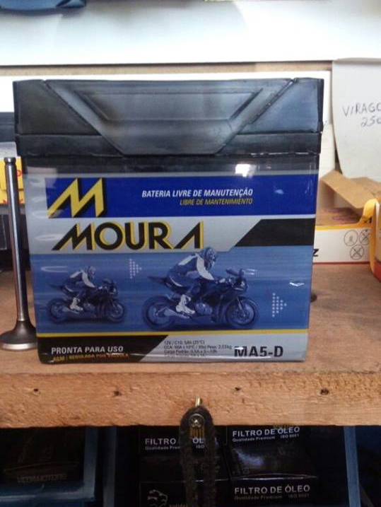 Bateria para moto na Street Motos Jacareí