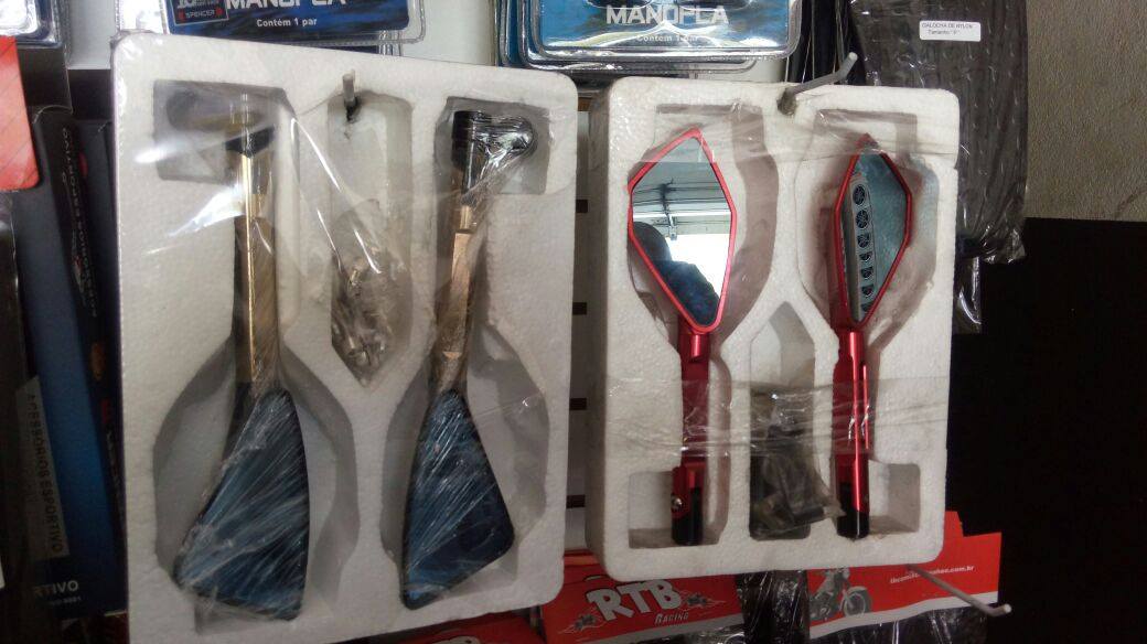 Retrovisores esportivos para motos na Street Motos Jacareí